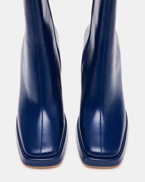 navy blue dress boots womens